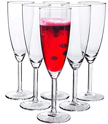 6. Ikea Svalka Champagne flute Glass