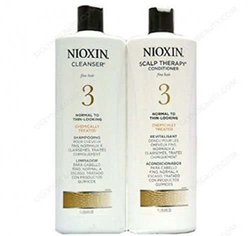 10.Nioxin System 3 Cleanser & Scalp Therapy Conditioner Treated Hair Set Duo 33.8oz
