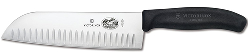 4. Victorinox Fibrox 7-Inch Granton Edge Santoku Knife