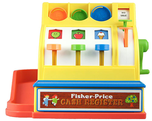 10. Fun Fisher-Price Cash Register