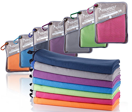 5. SYOURSELF Microfiber Sports & Travel Towel