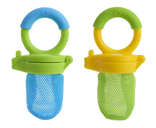 2. Fresh food feeder, two pack, blue/ green