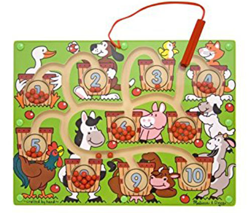 4. Melissa & Doug Magnetic Number Maze