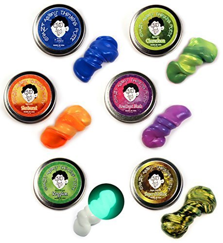 8. Crazy Aaron's Thinking Putty Mini-Tin Assortment