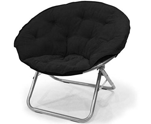 2. Urban Shop Micro suede Saucer Chair