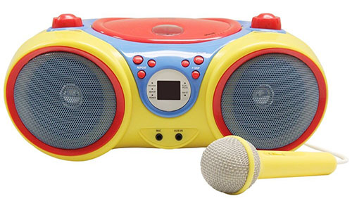 10. Hamilton Buhl Kids audio CD player karaoke machine w/ microphone