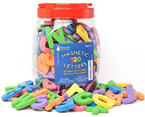 9. Roscoe Learning 120 Magnetic Letters