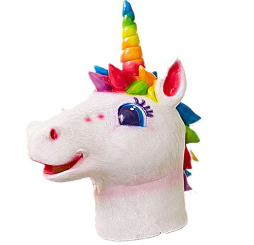 9. Majestic Rainbow Unicorn Mask Cosplay Costume