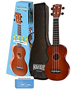 5. Mahalo Rainbow Series Soprano Ukulele Starter Pack