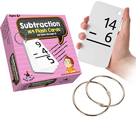 1 Star Education Subtraction Flash Cards