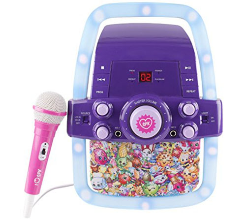 7. Shopkins flashing lights karaoke machine