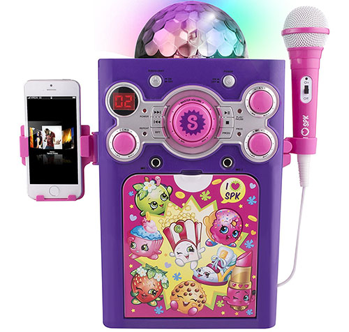 6. Shopkins disco ball karaoke machine