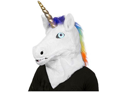 5. ThumbsUp Moving Mouth Mask, Unicorn