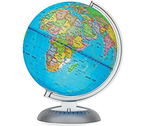 1. Illuminated World Globe
