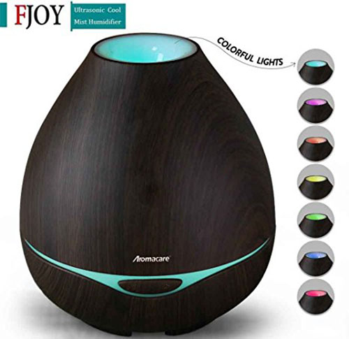 7. FOJNY 300ml Ultrasonic Aroma Essential Oil Diffuser