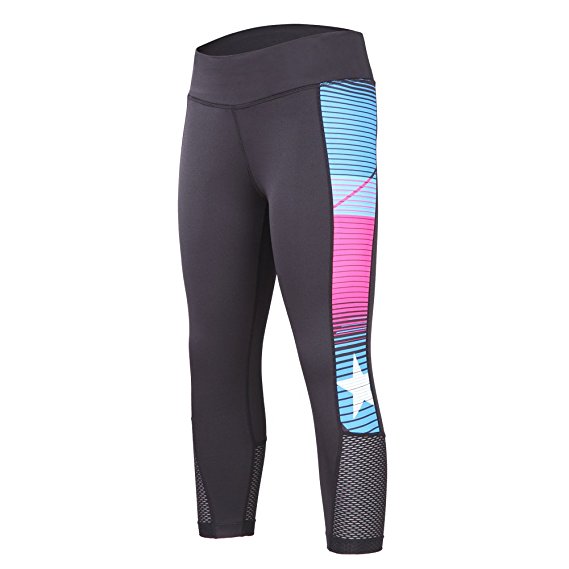 8. Beroy Women's Active Workout Compression 3/4 tights Yoga