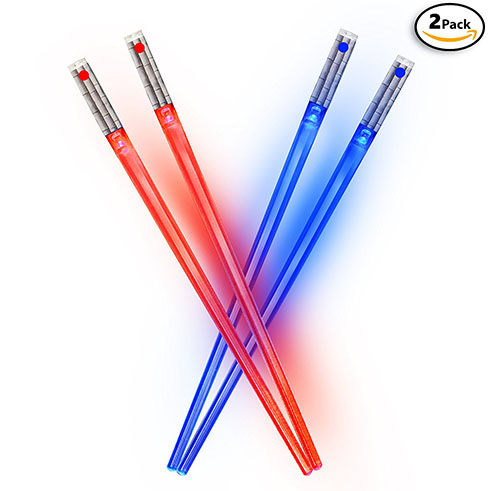 5. Light Up LED Lightsaber Chopsticks