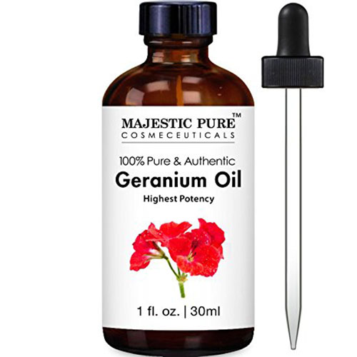 5. Geranium Essential Oil from Majestic Pure