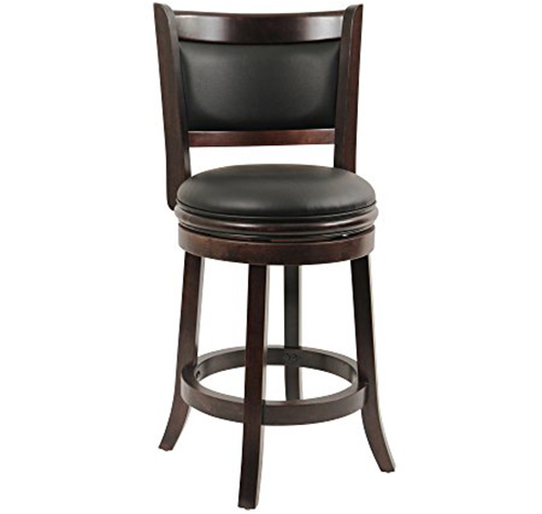 10. Boraam 48824 Augusta Swivel Stool, 24-Inch,