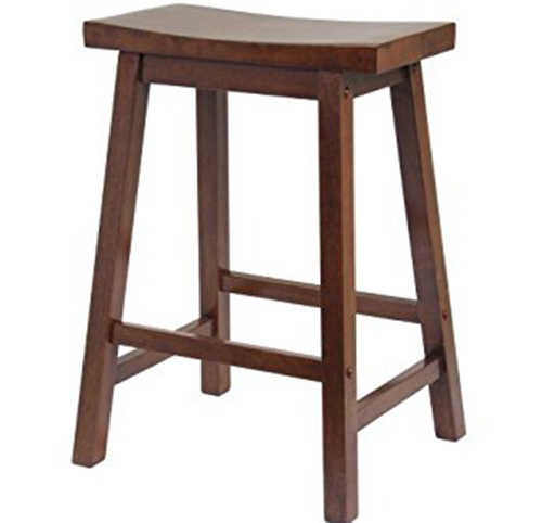 1. Winsome Saddle Seat 24-Inch Counter Stool