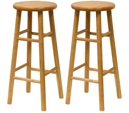 6. Winsome Wood S/2 Wood 30-Inch Bar Stools