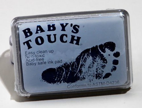 2. Baby's Touch Baby Safe Reusable Hand & Foot Print Ink Pads - BLACK