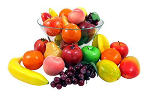 8. Liberty Imports Set of 26 Realistic Artificial Foam Decor Fruits