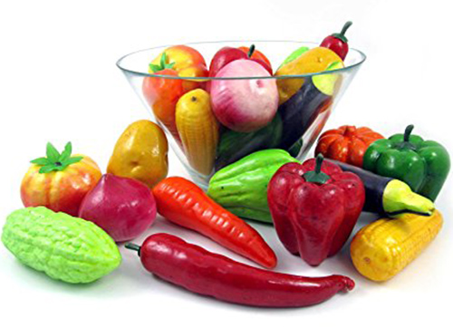 3. Liberty Imports Set of 24 Realistic Artificial Foam Decor Vegetables Decorative Food Set