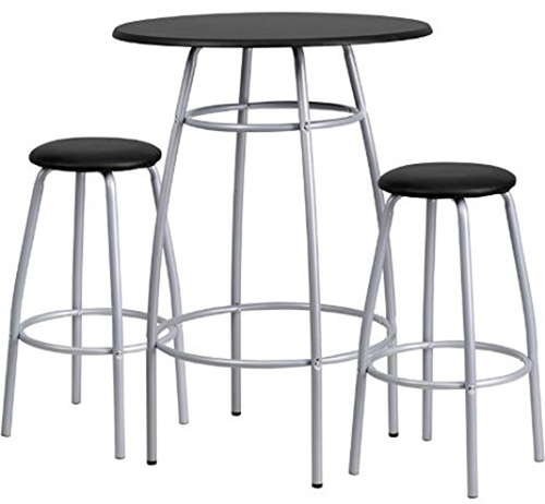 6. Flash Furniture bar height table and stool set