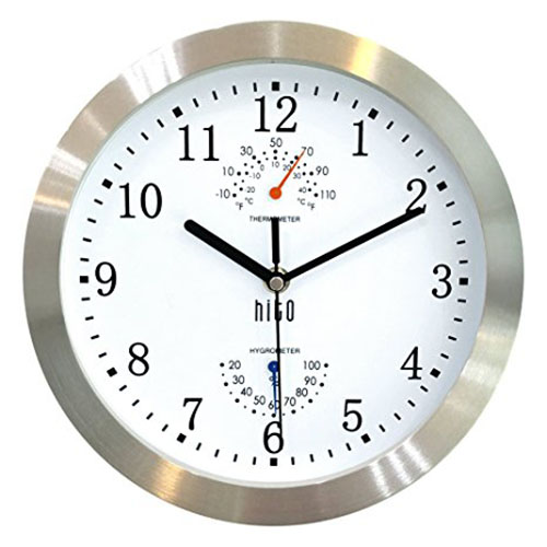 9. HITO Silent Non-ticking Wall Clock