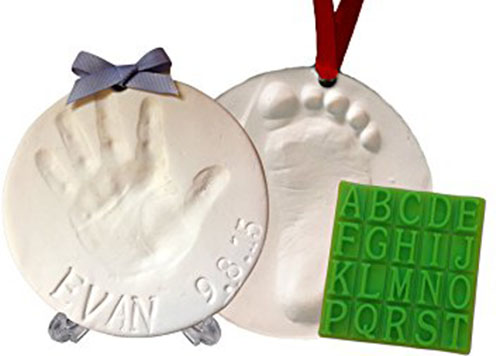 10. Baby Handprint Keepsake Ornament Kit (Makes 2)