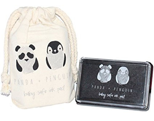 8 Ink Stamp Pad by Panda and Penguin is Baby Safe