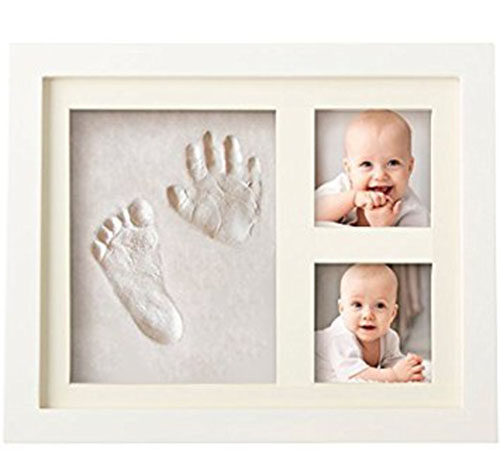 1. BEST BABY HAND & FOOTPRINT PICTURE FRAME KIT for Boys and Girls 