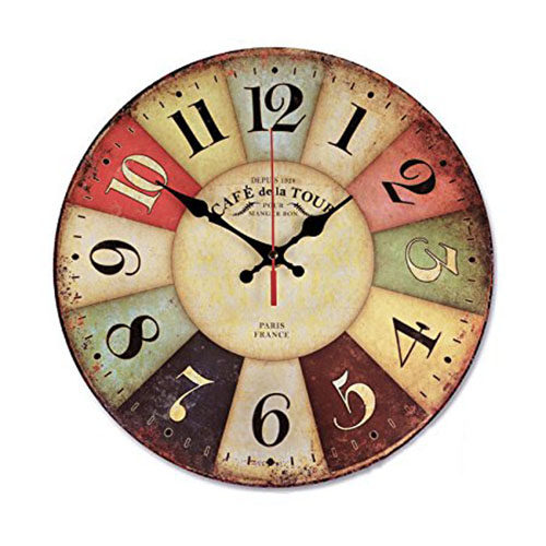 1. NALAKUVARA Wood Wall Clock