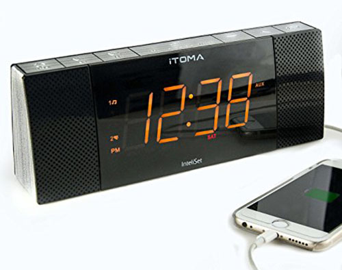 10. iTOMA Bluetooth Clock Radio