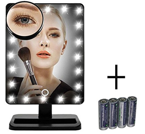 10. FLYMEI® Touch Screen 20 LED Lighted Makeup Mirror