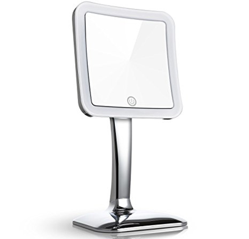 5. Miusco 7X Magnifying LED Lighted Makeup Mirror