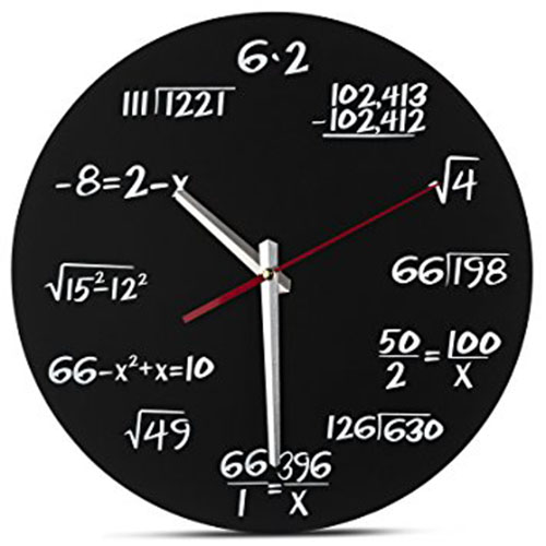 10. Math Clock - Decodyne Math Clock