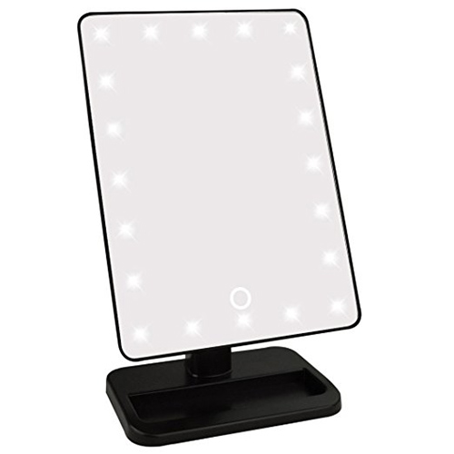 2. Jmkcoz Touch Screen 20 LED Lighted Makeup Mirror