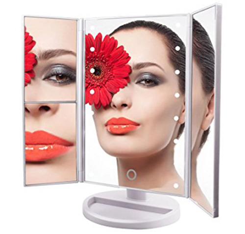 1.CarBoss lighted makeup mirror