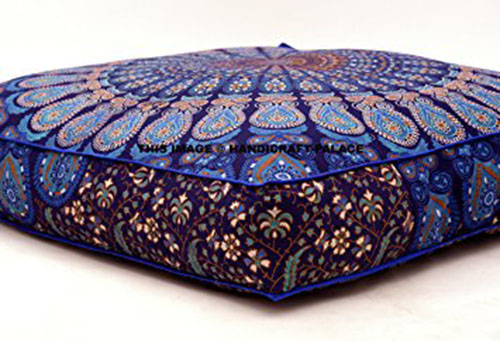 2. Indian Mandala Floor Pillow