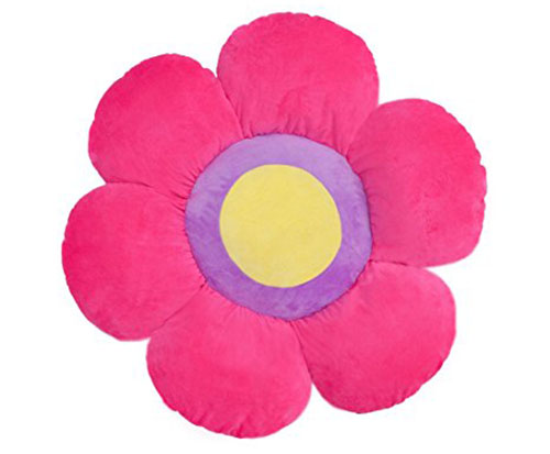 9.Floor Bloom Soft, Cozy Flower Floor Pillow