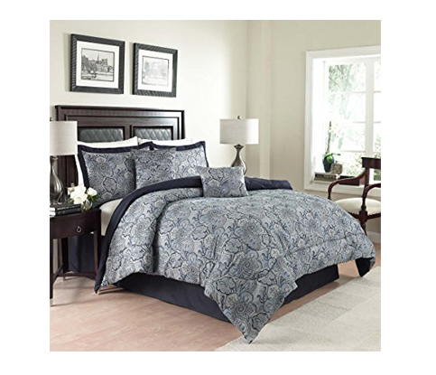 10. Traditions by Waverly 6-Piece Queen Comforter Set (14413BEDDQUEPOR)