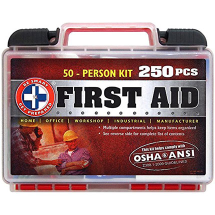 1. Be Smart Get Prepared 250 Piece First Aid Kit