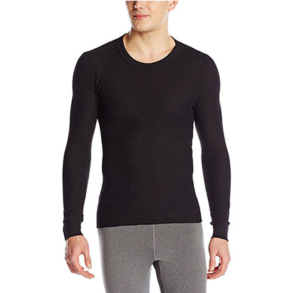 4. Fruit of the Loom Men’s Midweight Thermal Crew Top