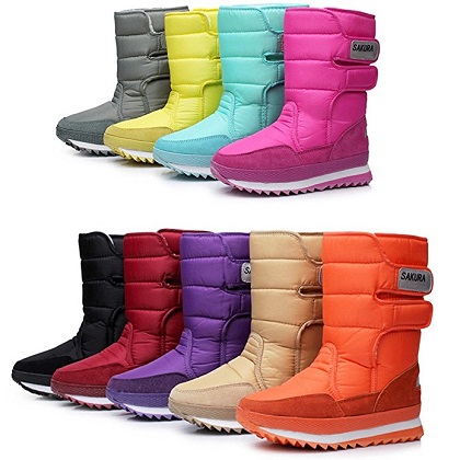 2. DADAWEN Women’s Frosty Snow Boot