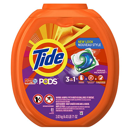 1. Tide PODS 3 in 1 Laundry Detergent Pacs