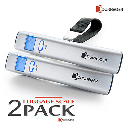 6. Dunheger Digital Luggage Scale (2 Pack)