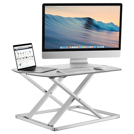 6. Mount-It! Height Adjustable Sit Stand Desk