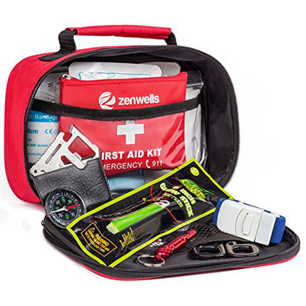 10. Zenwells First Aid Kit & Emergency Bag